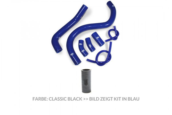 SAMCO SPORT Silikonschlauch Kit classic schwarz matt für Honda VFR750F Modelljahr 1994-1997