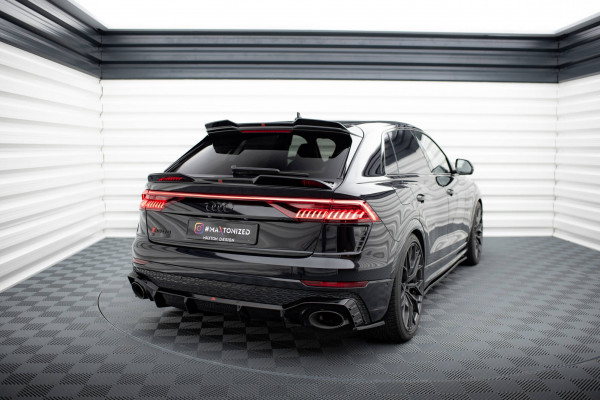 Höher Spoiler CAP Für 3D Audi RSQ8 Mk1 Schwarz Hochglanz