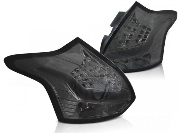 Getönte LED Bar Rückleuchten passend für Ford Focus 3 11-10.14 Fließheck