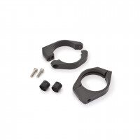 DAYTONA Gabelschellensatz mit Blinkerhalter Aluminium schwarz 35 mm DAYTONA Gabelschellensatz mit Blinkerhalter Aluminium schwarz 35 mm