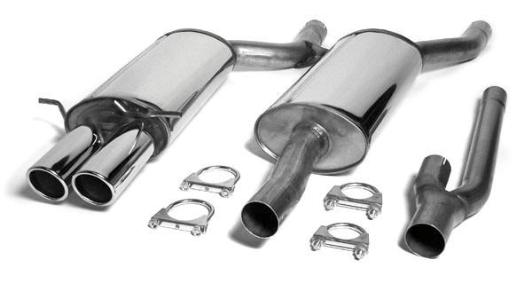 TA Technix Edelstahlanlage 2x80mm passend für Audi A4 Quattro B5