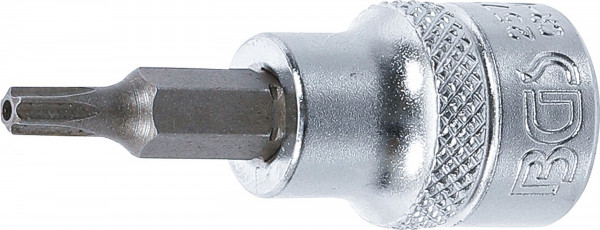 Bit-Einsatz | Antrieb Innenvierkant 10 mm (3/8") | T-Profil (für Torx) mit Bohrung T20