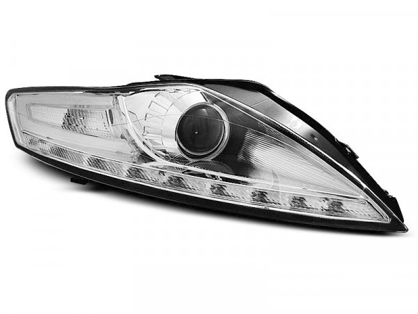 Scheinwerfer Ford Mondeo 07.07-11.10 Tageslicht chrom LED-Anzeige