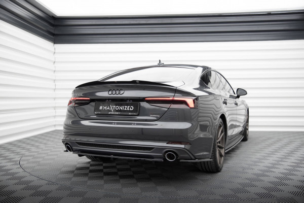 Heck Ansatz Flaps Diffusor passend für Audi A5 S-Line F5 Sportback