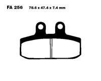 EBC Bremsbeläge FA256 = FA113 passend für Aprilia, Gilera, Honda EBC Bremsbeläge FA256 = FA113 passend für Aprilia, Gilera, Honda