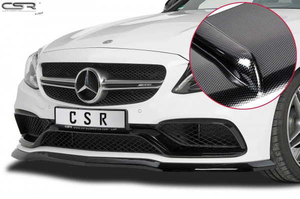 Cup-Spoilerlippe mit ABE für Mercedes Benz C63/ C63S AMG 205 CSL201-C Carbon Look Hochglanz