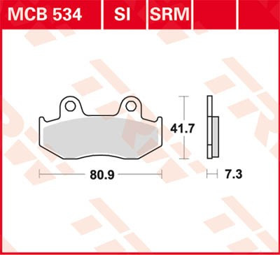 Scheibenbremsbeläge MCB534