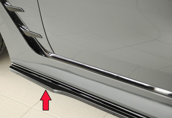 Rieger Seitenschweller links ansatz glanz schwarz für BMW i4 M G26 (G4C) Gran Coupé (5-tür.) 11.21-