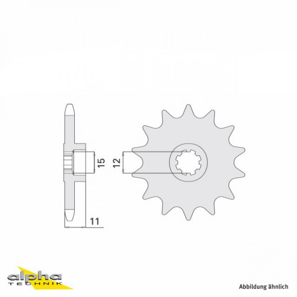 Ritzel 13 Zähne Teilung 415 passend für Aprilia AF1 50 FV