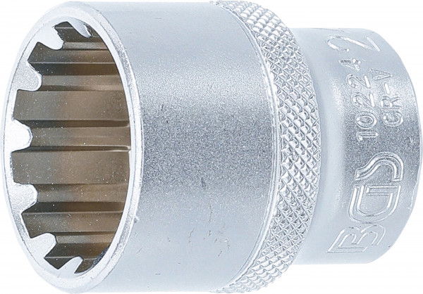 Steckschlüssel-Einsatz Gear Lock | Antrieb Innenvierkant 12,5 mm (1/2") | SW 24 mm