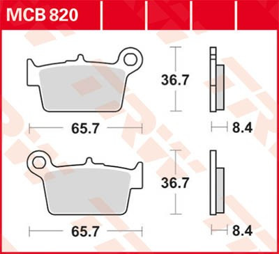 Scheibenbremsbeläge MCB820