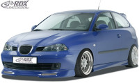 RDX Frontspoiler für SEAT Ibiza 6L (bis 2006) & Cordoba 6L Frontlippe Front Ansatz Spoilerlippe Gitter: Alugitter silber