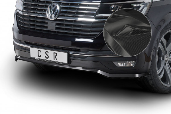 Cup-Spoilerlippe mit ABE für VW T6.1 CSL464-C Carbon Look Hochglanz