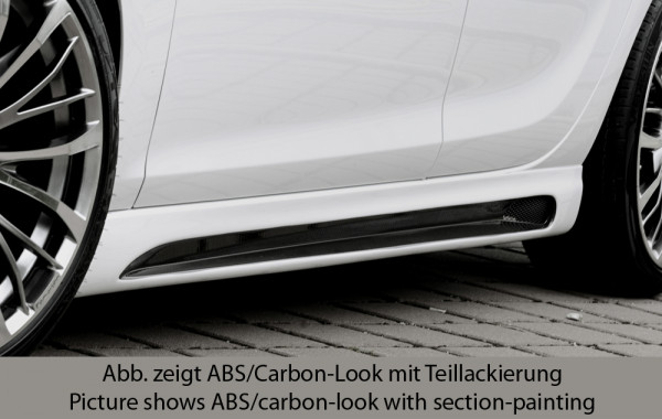 Rieger Seitenschweller rechts matt schwarz für Opel Astra J Schrägheck 10.12- (ab Facelift)