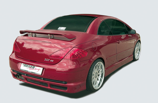 Rieger Heckansatz passend für Peugeot 307 Cabrio CC (Facelift ab 2005)
