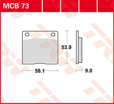 Scheibenbremsbeläge MCB73