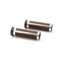 Barracuda CLASSIC Griffe braun silber passend für Lenker mit 22 mm Durchmesser Barracuda CLASSIC Griffe braun silber passend für Lenker mit 22 mm Durchmesser