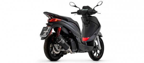 Arrow Urban Endschalldämpfer Aluminium Schwarz passend für Piaggio Medley 125-150 S ABS 20-23