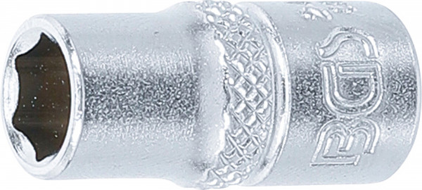 BGS Steckschlüssel-Einsatz 7 mm Sechskant 1/4 Zoll Innenvierkant