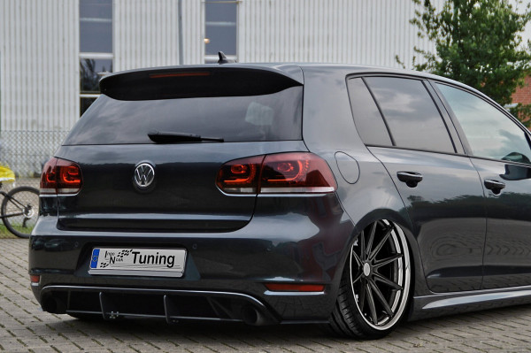 Heckansatz mit Finnen+ Seitenteile für VW Golf 6 GTI + Edition 35