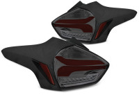 LED Rückleuchten grau rot dynamische Blinker passend für Ford Focus 3 (2015–2018) LED Rückleuchten grau rot dynamische Blinker passend für Ford Focus 3 (2015–2018)