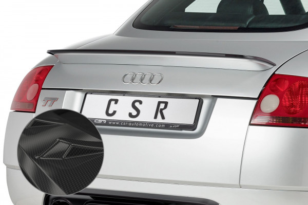 Heckflügel mit ABE für Audi TT 8N HF717 Schwarz Strukturiert