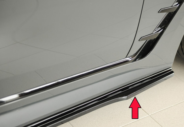 Rieger Seitenschweller rechts ansatz glanz schwarz für BMW i4 G26 (G4C) Gran Coupé (5-tür.) 11.21-