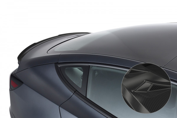 Heckflügel mit ABE für Tesla Model 3 HF792-C Carbon Look Hochglanz