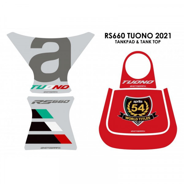 Motografix 3D Gel Tank Pad TA027STR passend für Aprilia RS 660 Tuono