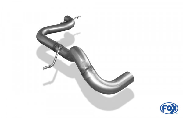 FOX Mittelschalldämpferersatzrohr passend für VW Beetle 5C 1,2l Coupe & Cabrio – starre Hinterachse