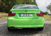 FOX Endschalldämpfer 2x80 Typ 24 passend für BMW E90/91 318i/320i FOX Endschalldämpfer 2x80 Typ 24 passend für BMW E90/91 318i/320i