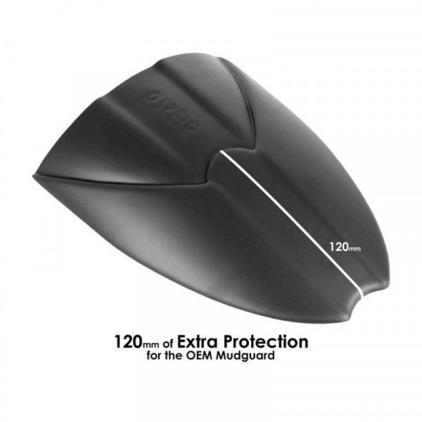 Pyramid Hinterradabdeckung Verlängerung Schwarz Matt passend für Triumph Speed Triple 1050