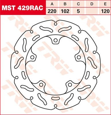 Bremsscheibe starr MST429RAC