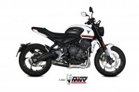 MIVV X-M5 Komplettanlage Edelstahl Schwarz passend für Triumph Trident 660 MIVV X-M5 Komplettanlage Edelstahl Schwarz passend für Triumph Trident 660