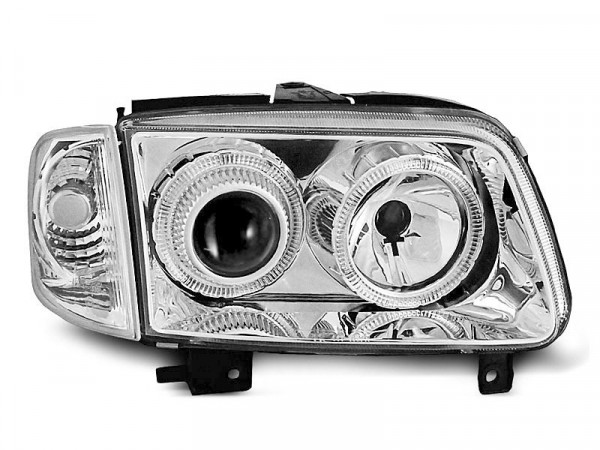 Scheinwerfer Angel Eyes chrom passend für VW Polo 6n2 10.99-10.01