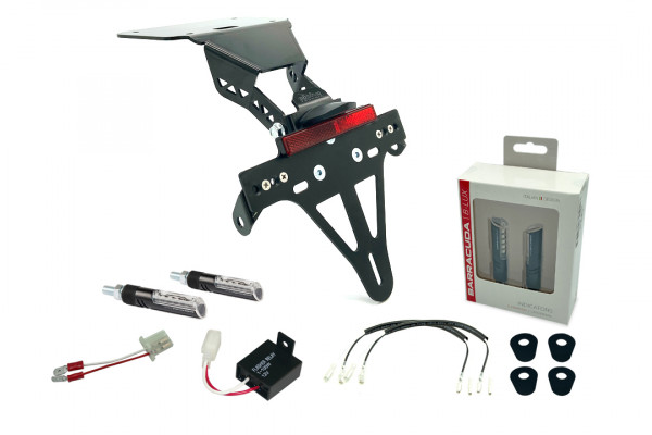 alpha Technik Kennzeichenhalter-Blinker-Kit IDEA (vorne + hinten) für Yamaha YZF-R3 / MT03 Modelljah