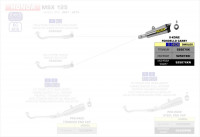 Arrow X-Kone Endschalldämpfer Edelstahl passend für Honda MSX 125 JC61 JC75 Arrow X-Kone Endschalldämpfer Edelstahl passend für Honda MSX 125 JC61 JC75