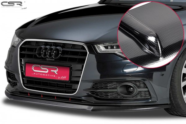 Cup-Spoilerlippe Carbon Look mit ABE für Audi A6 C7 S-Line CSL164-C