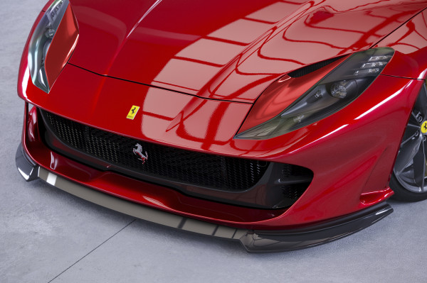 Cup-Spoilerlippe mit ABE für Ferrari 812 Superfast / GTS CSL768 Schwarz Strukturiert