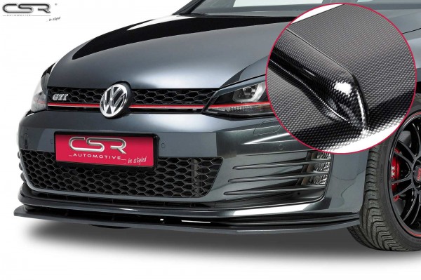 Cup-Spoilerlippe Carbon Look mit ABE für VW Golf 7 GTI CSL112-C
