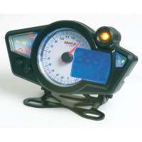 KOSO Digitaler Multifunktions-Tacho RX1N GP Style weiß hinterlegt universal KOSO Digitaler Multifunktions-Tacho RX1N GP Style weiß hinterlegt universal