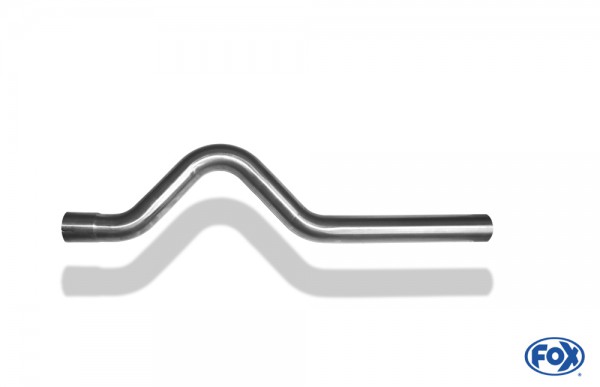 FOX Achsrohrbogen geweitet Ø70mm Edelstahl ca. 650mm