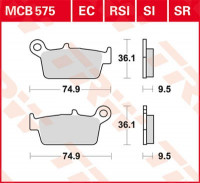 TRW Scheibenbremsbeläge MCB575SR passend für Yamaha, Honda, Suzuki TRW Scheibenbremsbeläge MCB575SR passend für Yamaha, Honda, Suzuki