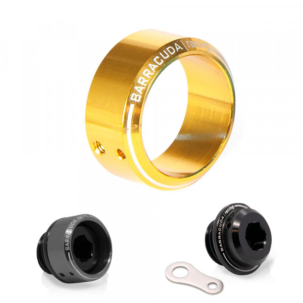 Gold eloxierter Einsatz für Öleinfüllschraube Ø 28 mm passend für BC-HN102 BC-YN102 und BC-SN102