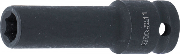 BGS Kraft-Steckschlüssel-Einsatz Sechskant, tief 1/2" (12,5 mm) SW 11 mm