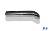 FOX Anschweißendrohr Typ 26 Ø 76 mm / Länge 250 mm – 80° nach unten gebogen FOX Anschweißendrohr Typ 26 Ø 76 mm / Länge 250 mm – 80° nach unten gebogen