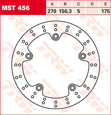 Bremsscheibe starr MST456