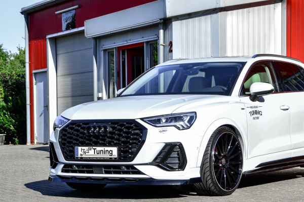 Cup Frontspoilerlippe mit Wing für Audi Q3 F3/F3N mit S-Line aus ABS