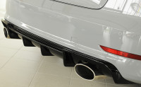 Rieger Heckeinsatz glanz schwarz für Audi A3 (8V) 5-tür. (Limousine 8VS) 07.12-08.16 (bis Facelift) Ausführung: Schwarz matt