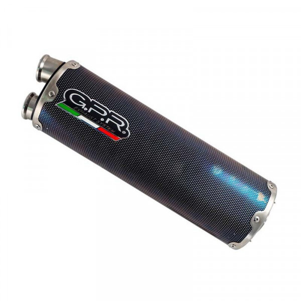 Ktm Duke 790 2021-2023, Dual Poppy, Homologated legal slip-on exhaust including removable db killer
